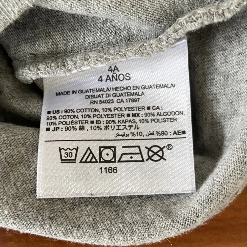 Old Navy grey long sleeve tee shirt Boys Will Be Boys  graphic kids 4T